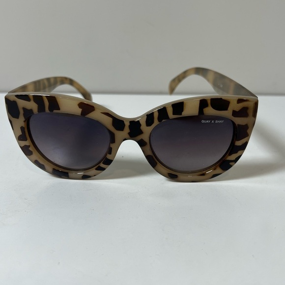 QUAY x SHAY Jinx Nomadchic Mitchell Sunglasses Desert Leopard MCM Glasses EUC - Picture 2 of 11
